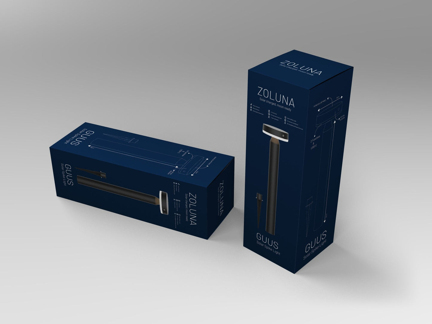 2x Solar Spike Light GUUS - ZOLUNAZOLUNA