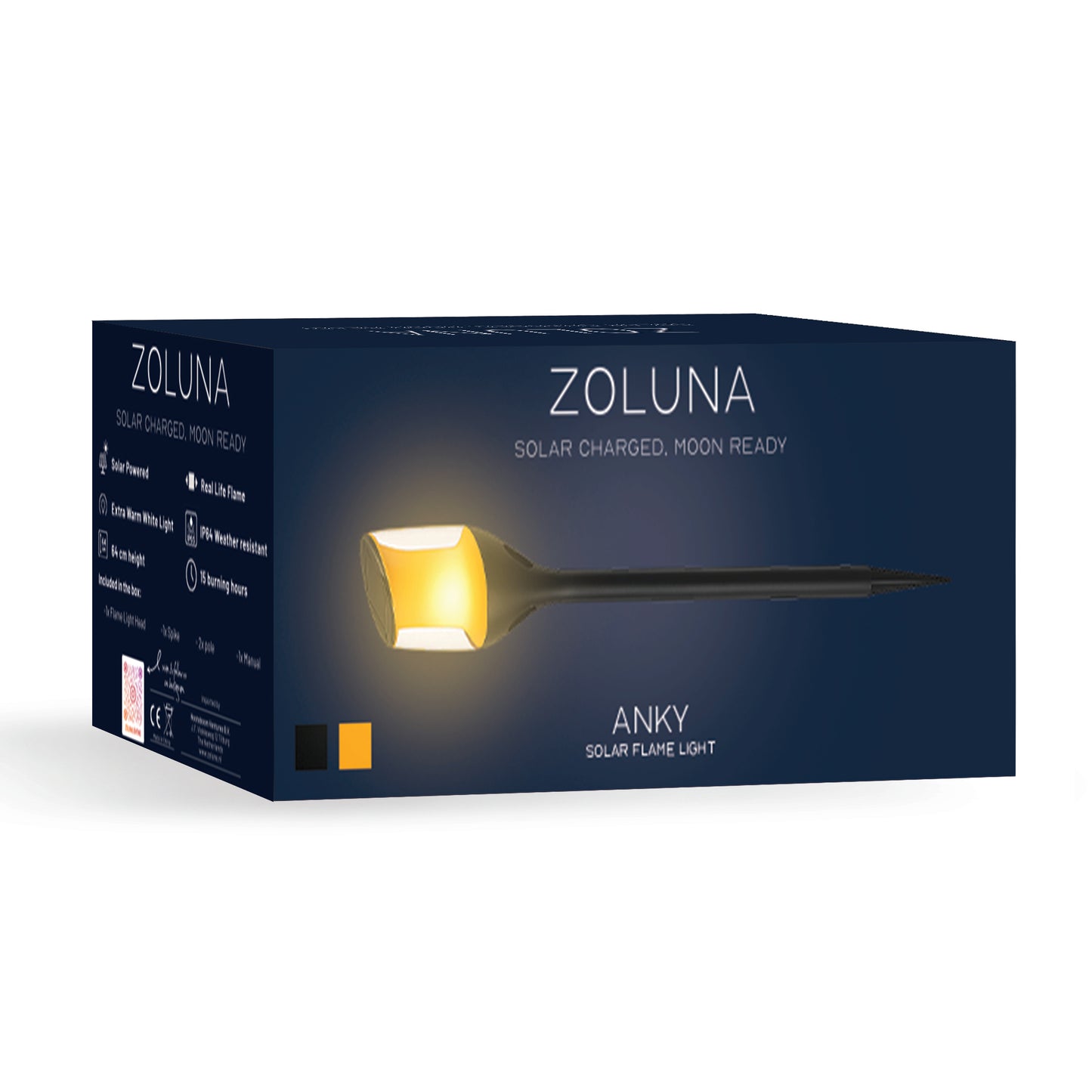 Solar Flame Light Anky | Moving Flame Light & 10 Hour Runtime