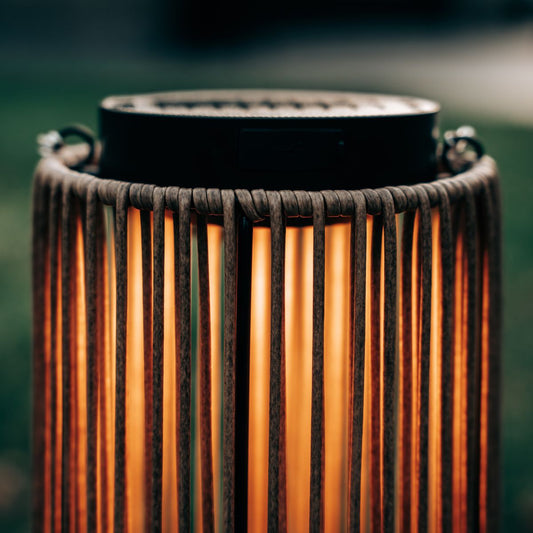 Solar Floor Lamp Luca Light Oak | Usb Oplaadbaar - Dimbaar - Tot 30 branduren