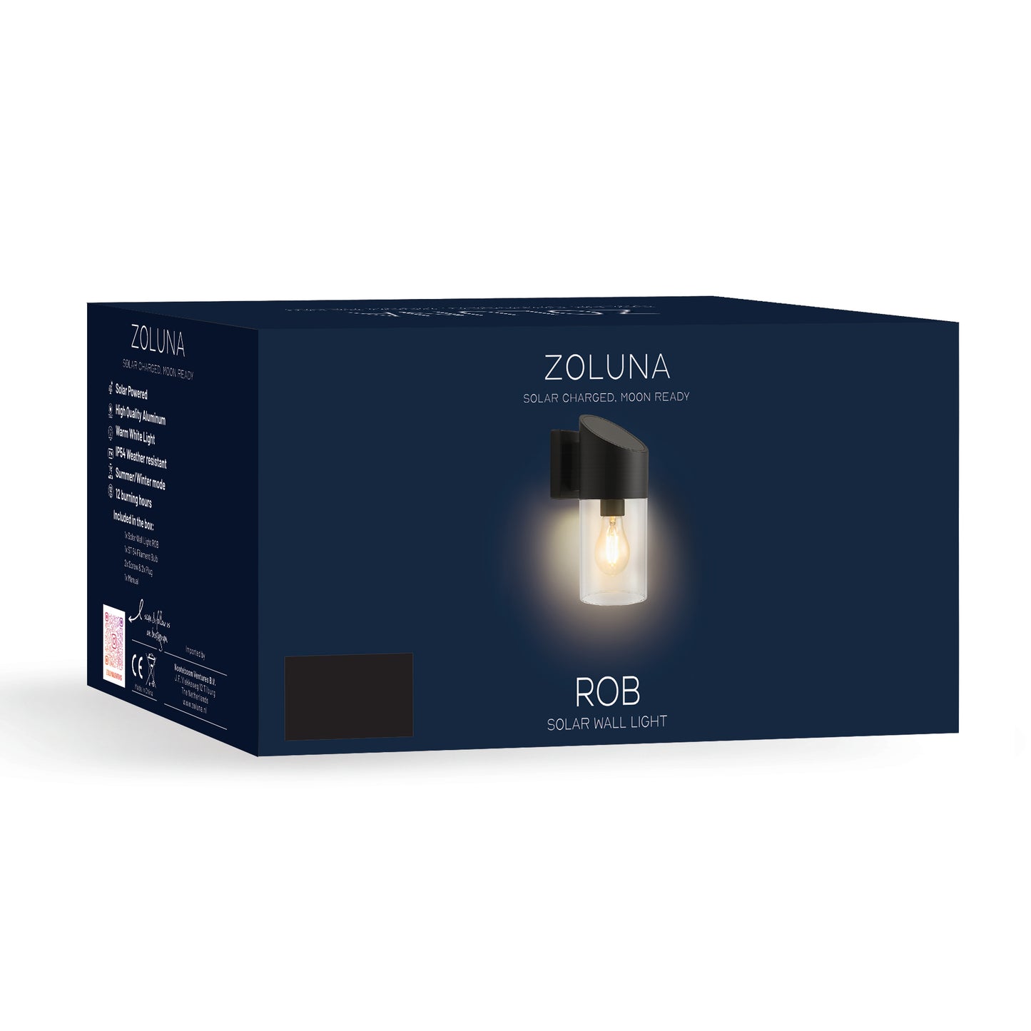 Rob Solar Wall Lamp | Aluminum - Warm White - 2 functions