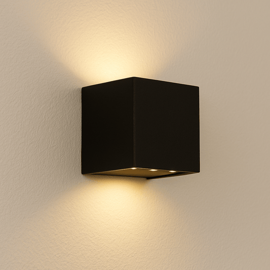 Solar Wandlamp Marga Vierkant | Warm Wit - Up & Down - 2 functies - ZOLUNAZOLUNA