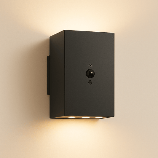 Solar Wandlamp Willem Vierkant | Bewegingssensor - Warm Wit - 3 Functies - ZOLUNAZOLUNA