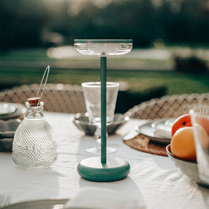 Solar table lamp Bobbie Fresh Green - USB rechargeable