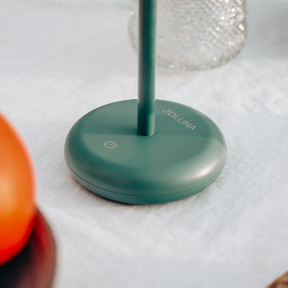 Solar table lamp Bobbie Fresh Green - USB rechargeable