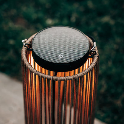Lanterne solaire Luca Grande Chêne clair | Rechargeable par USB - Intensité variable - 30 heures d'autonomie