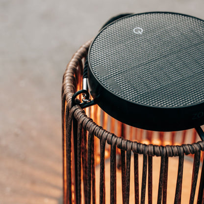 Lanterne solaire Luca Grande Chêne clair | Rechargeable par USB - Intensité variable - 30 heures d'autonomie