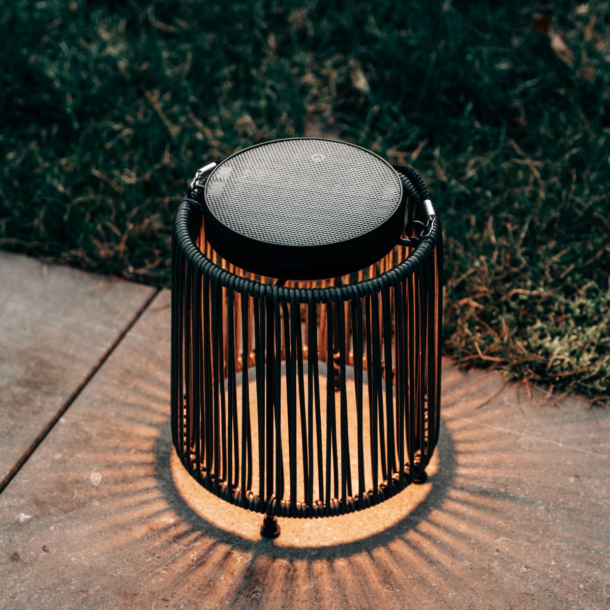 Solar Lantern Luca Deep Coal | USB Rechargeable - Dimmable - 30 hours of light