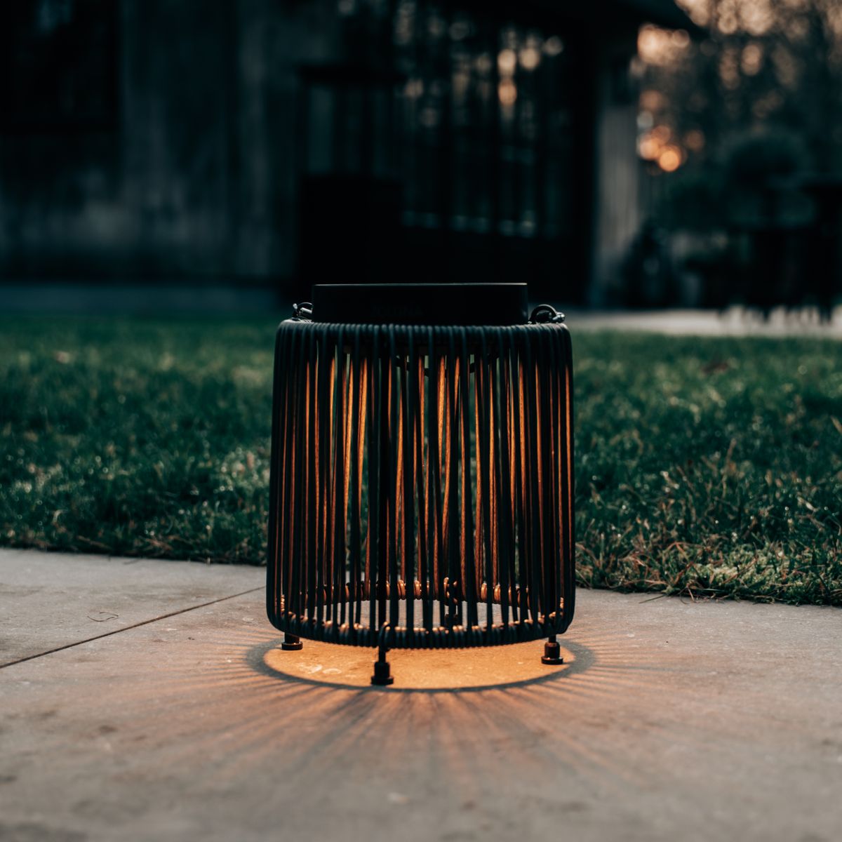 Solar Lantern Luca Deep Coal | USB Rechargeable - Dimmable - 30 hours of light