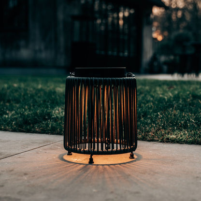 Solar Lantern Luca Deep Coal | USB Rechargeable - Dimmable - 30 hours of light