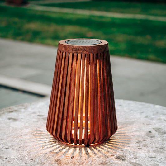 Solar Teak Light LON L