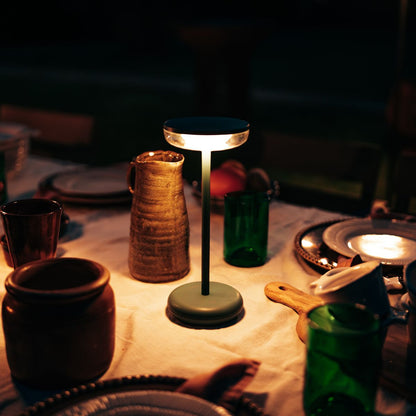 Solar table lamp Bobbie Fresh Green - USB rechargeable