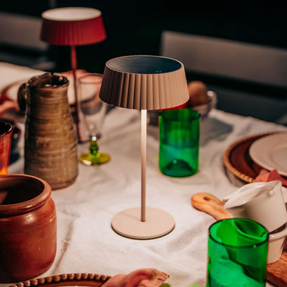 Solar Tafellamp JYP Zand - USB Oplaadbaar - Warm Licht - 30 branduren - Zwaar