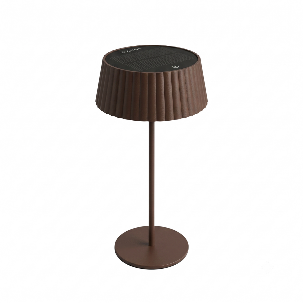 JYP Brown – Oplaadbare Solar Tafellamp met Dimfunctie