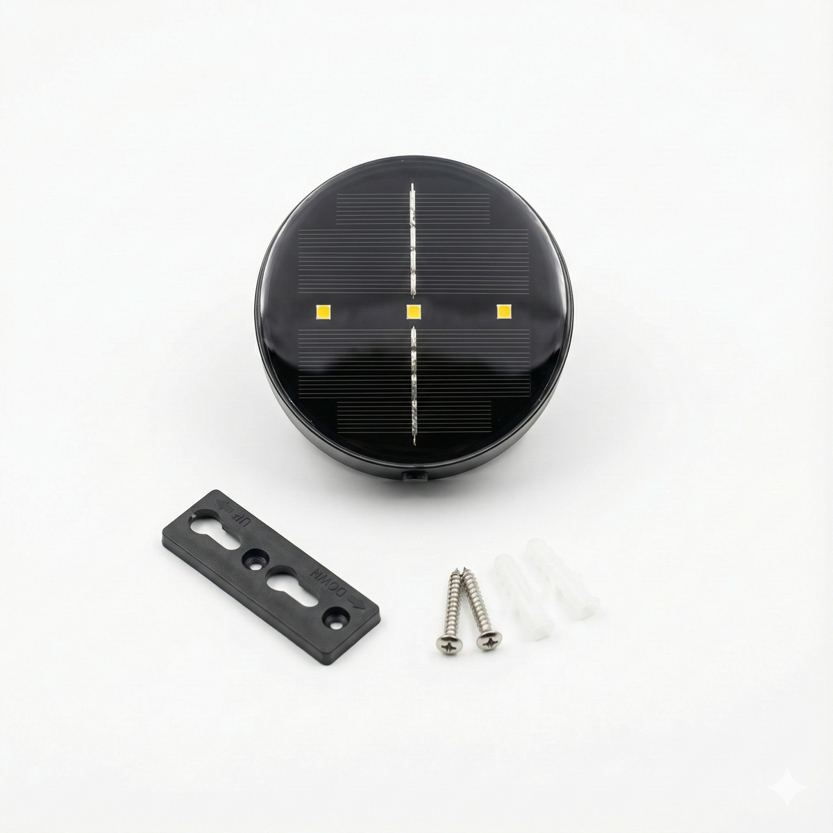 Marga Round Solar Wall Lamp | Warm White - Up &amp; Down - 2 functions