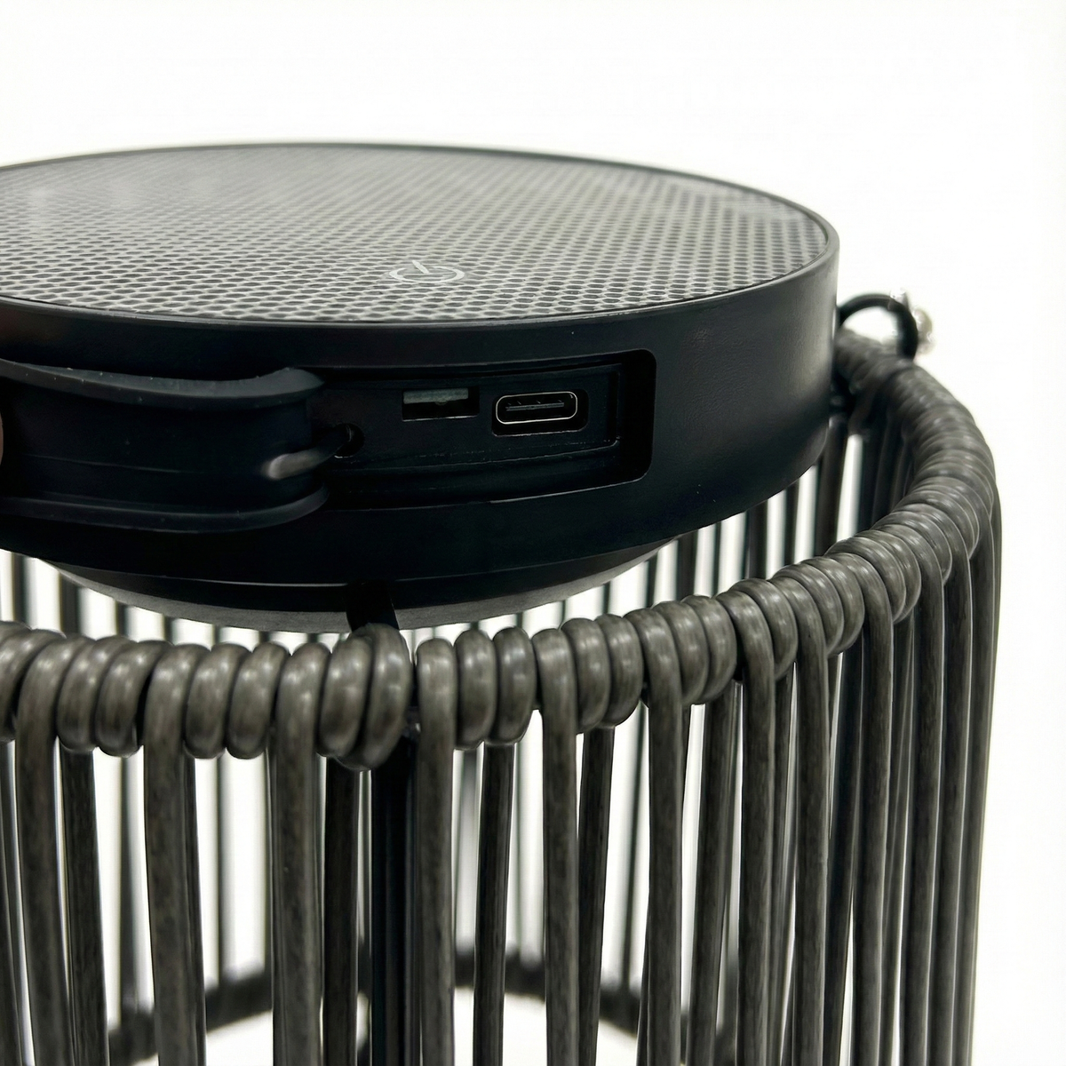 Solar Lantern Luca Deep Coal | USB Rechargeable - Dimmable - 30 hours of light
