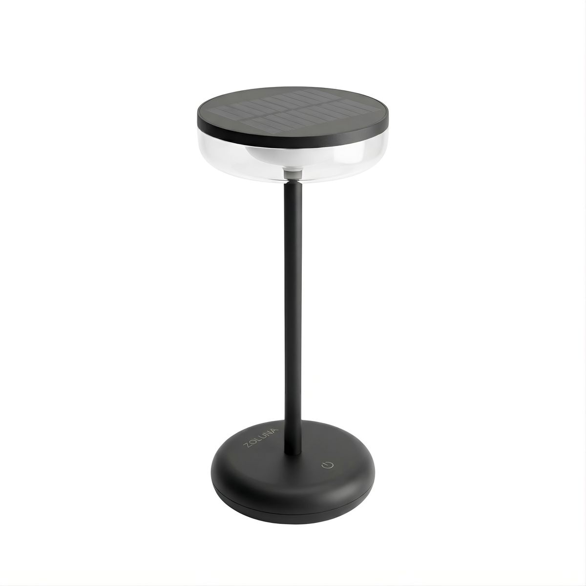 Solar Table Lamp Bobbie Black | Touch Dimmable - up to 30 hours of light - USB charging option - extra warm white