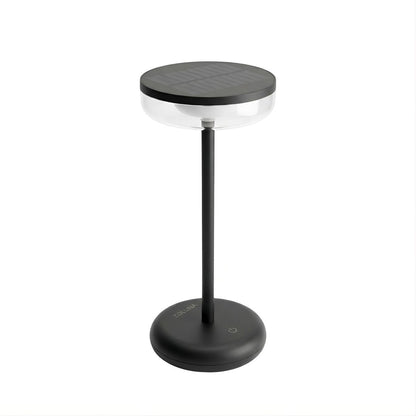 Solar Table Lamp Bobbie Black | Touch Dimmable - up to 30 hours of light - USB charging option - extra warm white