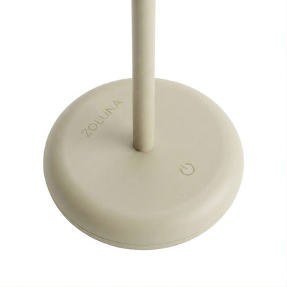 Solar Table Lamp Bobbie Sand | Touch Dimmable - up to 30 hours of light - USB charging - extra warm white