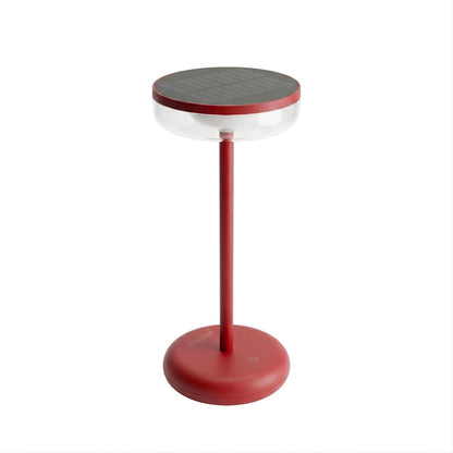 Solar table lamp Bobbie evening red - USB rechargeable