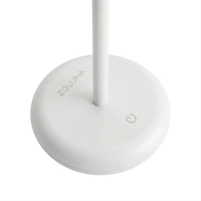 Solar Table Lamp Bobbie White | Touch Dimmable - up to 30 burning hours - USB charging option - extra warm white