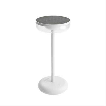 Solar Table Lamp Bobbie White | Touch Dimmable - up to 30 burning hours - USB charging option - extra warm white