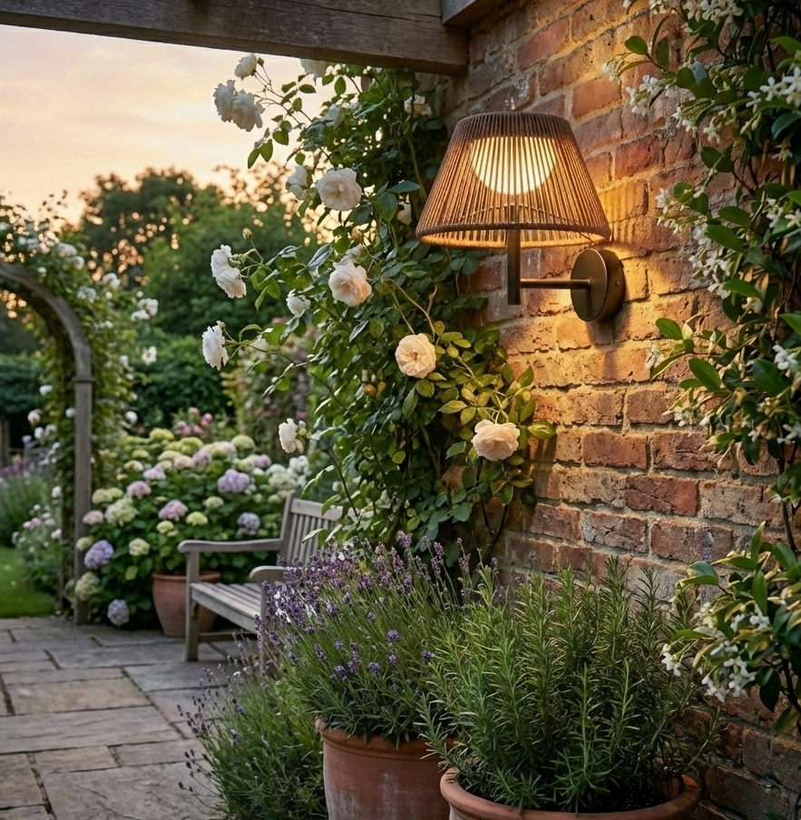 Solar Wandlamp AYLA | Warm Wit - dimbaar - afstandsbediening