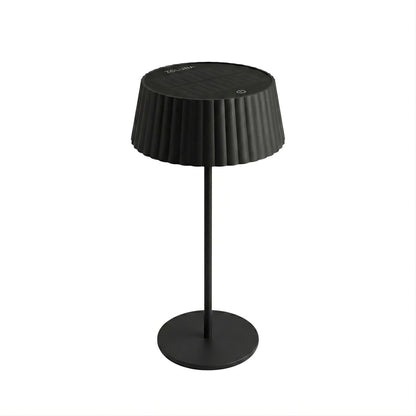 JYP Black Solar Table Lamp - USB Rechargeable - Warm Light - 30 hours burn time - Heavy