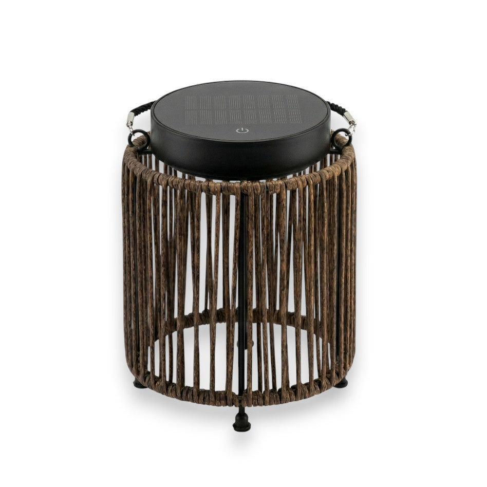 Solar Floor Lamp Luca Light Oak | USB Rechargeable - Dimmable - Up to 30 Hours Burn Time