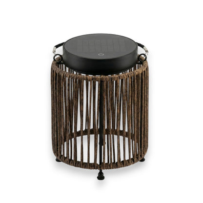 Solar Floor Lamp Luca Light Oak | USB Rechargeable - Dimmable - Up to 30 Hours Burn Time