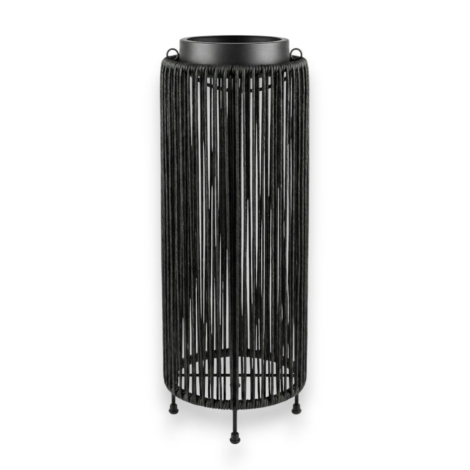 Lanterne Solaire Luca Grande Deep Coal | Rechargeable USB - Intensité Variable Tactile - 30 Heures d'Autonomie