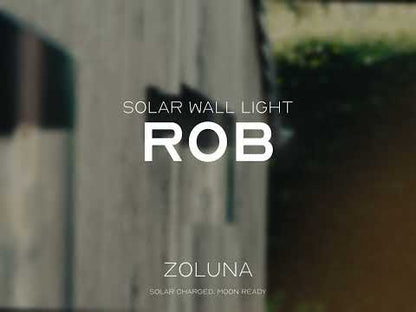 Solar Wandlamp Rob | Aluminium - Warm Wit - 2 functies