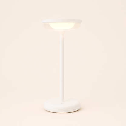 Solar Tafellamp Bobbie WIt | Touch Dimbaar - 8 branduren - USB laadoptie - extra warm wit - ZOLUNAZOLUNA