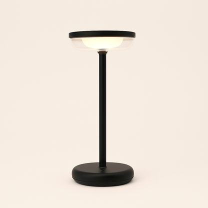 Solar Tafellamp Bobbie Zwart | Touch Dimbaar - 8 branduren - USB laadoptie - extra warm wit - ZOLUNAZOLUNA