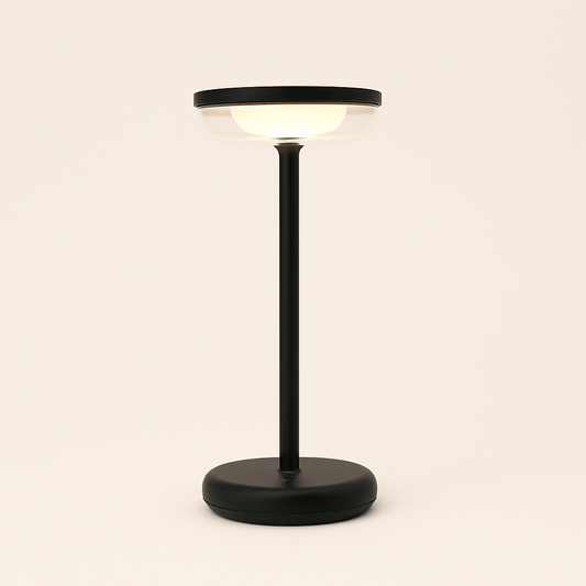 Solar Tafellamp Bobbie Zwart | Touch Dimbaar - 8 branduren - USB laadoptie - extra warm wit - ZOLUNAZOLUNA