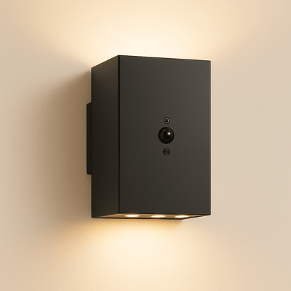 Solar Wandlamp Willem Vierkant | Bewegingssensor - Warm Wit - 3 Functies - ZOLUNAZOLUNA